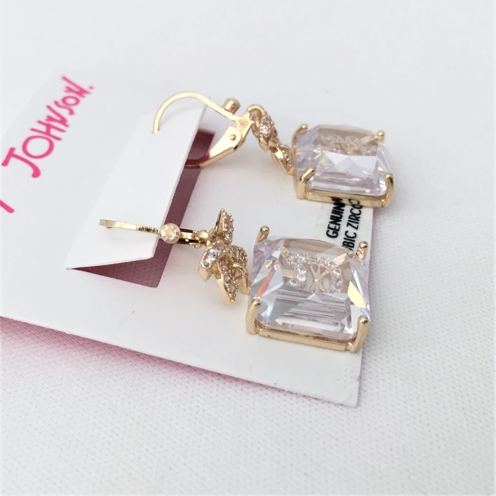 Betsey Johnson  'CZ' Gold Cat Necklaces/Earrings  NWT/HTF - Picture 4 of 6